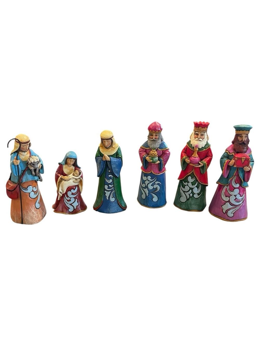 Jim Shore Heartwood Creek “A Gift For All” 4034380 6-Pc Mini Nativity Set 2013